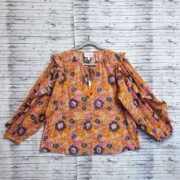 Cleobella Talia Floral Print Blouse - Picture 1 of 12